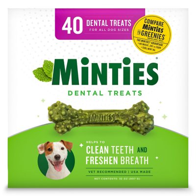 Minties Dental Dog Treats, 40 ct., 32 oz.