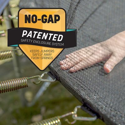 Skywalker Trampolines 15' Round Trampoline with Lighted Spring Pad - Blue