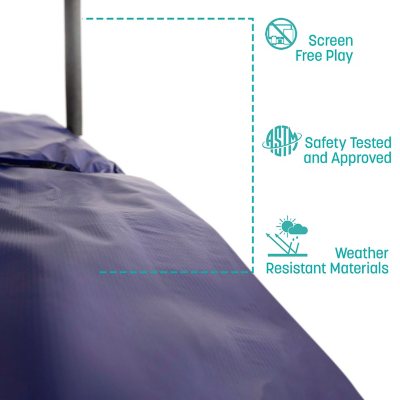 Skywalker Trampolines 15ft x 9ft Rectangle Trampoline with Enclosure Ã¢ÂÂ Blue