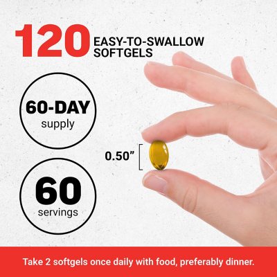 Force Factor Prostate Support Supplement Softgels 120 ct.