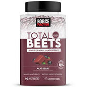 Force Factor Total Beets, Beet Root Superfood Soft Chews, Acai Berry 90 ct.