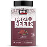 Force Factor Total Beets, Beet Root Superfood Soft Chews, Acai Berry 90 ct.