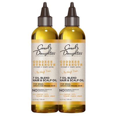 Carol's Daughter Goddess Strength 7 Oil Scalp and Hair Oil Duo Pack, 4.2 fl. oz., 2 pk.