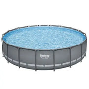Bestway Power Steel 18â€™ x 48â€ Round Above Ground Pool Set