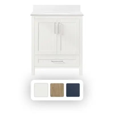 OVE Decors Kansas 30 بوصة عرض × 19 بوصة عمق وحدة تزيين حمام قائمة بذاتها مع حوض