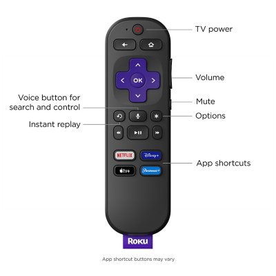 Roku Streaming Stick 4K | Streaming Device 4K/HDR/Dolby Vision with Voice Remote with TV Controls and Long-Range Wi-Fi