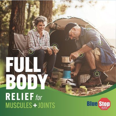 Blue Stop Max Massage Gel for Body Aches, 16 fl. oz.