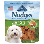 Blue Buffalo Nudges Natural Chicken Flavored Jerky Cut Dog Treats, 40 oz.