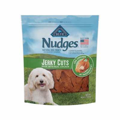 Blue Buffalo Nudges Natural Jerky Cut Dog Treats, Chicken Flavored, 40 oz.