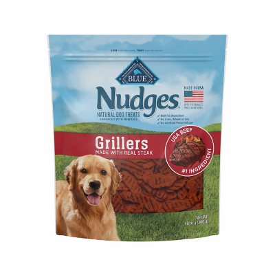 Blue Buffalo Nudges Grillers Natural Dog Treats, Steak Flavored 48 oz.