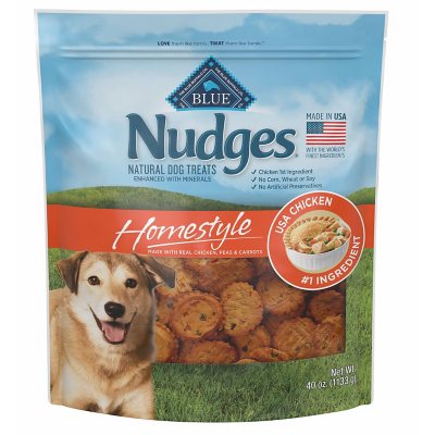 Blue Buffalo, Nudges Homestyle Chicken Pot Pie Dog Treats, 40 oz.