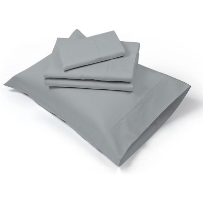 Organic Cotton Brushed Percale Cool and Breathable Sheet Set & Pillowcases, Choose Size and Color