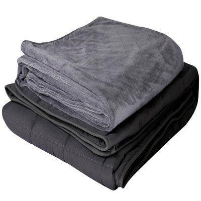 Adult Weighted Blanket With Removable Cover, 10-20 lbs, Choose Color