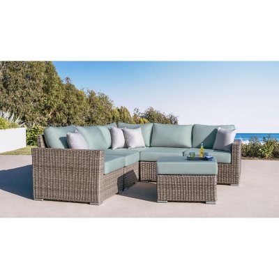 Abbyson Rowan 6-Piece Modular Sectional Set With Sunbrella Fabric