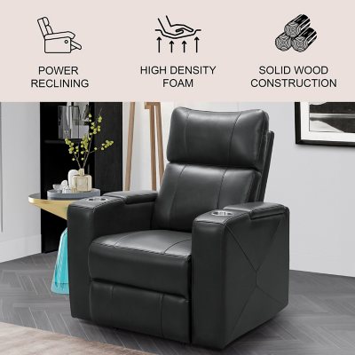 Mason Power Theatre Recliner with Power Adjustable Headrest, Assorted Colors