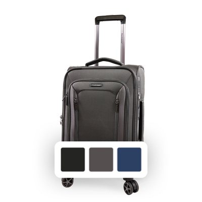 Brookstone Elswood 21" Carry-On Softside Spinner Luggage, Choose Color