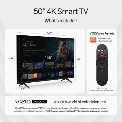 VIZIO 50" Class 4K LED Smart TV