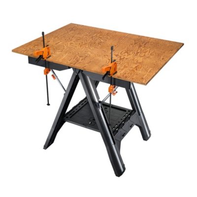 Worx Pegasus Folding Work Table and Sawhorse with Clamps