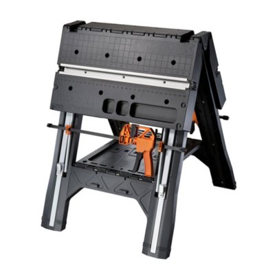 Worx Pegasus Folding Work Table and Sawhorse with Clamps