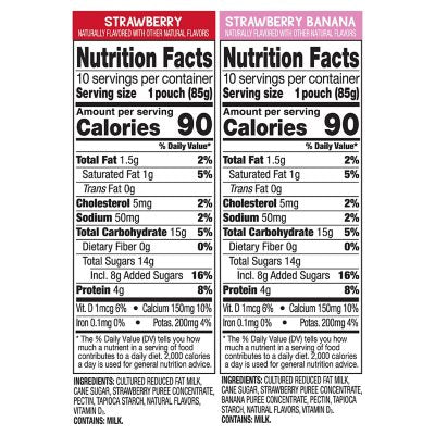 GoGo Squeez Yogurtz Strawberry and Strawberry Banana, 20 ct.