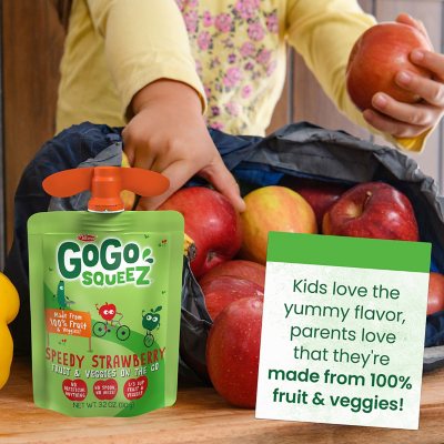 GoGo SqueeZ Fruit & VeggieZ Applesauce Pouches, 3.2 oz., 24 ct.