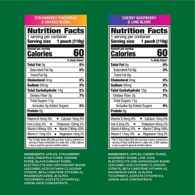 GoGo squeeZ Active Fruit Blend with Electrolytes Variety Pack 3.9 oz., 18 pk.