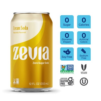 Zevia Zero Sugar Soda Variety Pack 12 fl. oz., 24 pk.