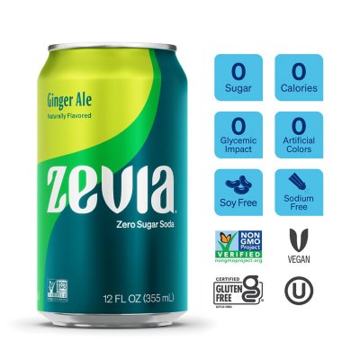 Zevia Zero Sugar Soda Variety Pack 12 fl. oz., 24 pk.