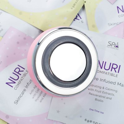 Spa Sciences NURI Facial Skincare and Mask Infuser, Pink