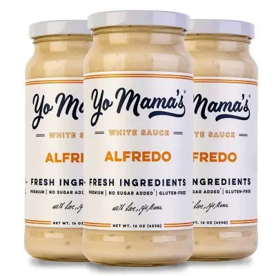 Yo Mama's Low-Carb No Sugar Added Alfredo Sauce, 16 oz., 3 pk.