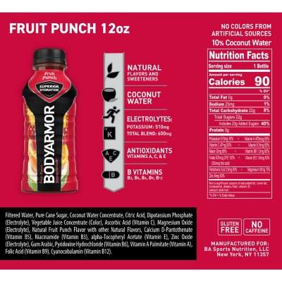BODYARMOR Sports Drink Variety Pack 12 fl. oz., 24 pk.