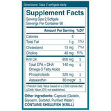 Kori Pure Antarctic Krill Oil Multi-Benefit Omega-3 800 mg. Softgels 120 ct.