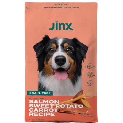 Jinx Salmon, Sweet Potato & Carrot Recipe, Grain Free Dry Dog Food, 23.5 lbs.