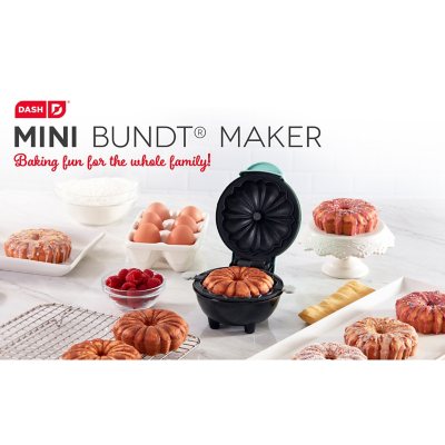 DASH Mini Bundt Cake Maker Machine for Kid-Friendly Breakfast, Snacks, Desserts & More with Non-stick Surface