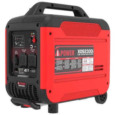 A-iPower Portable Inverter Generator, 2300-Watt CO Sensor, Light-Weight With Telescopic Handle And Wheels