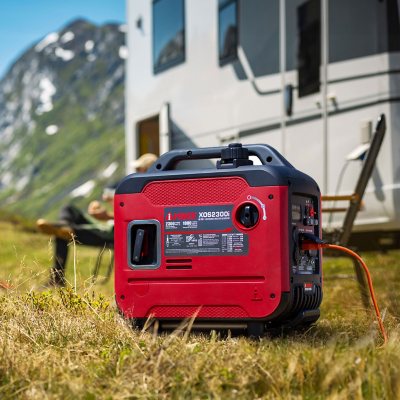 A-iPower Portable Inverter Generator, 2300-Watt CO Sensor, Light-Weight With Telescopic Handle And Wheels