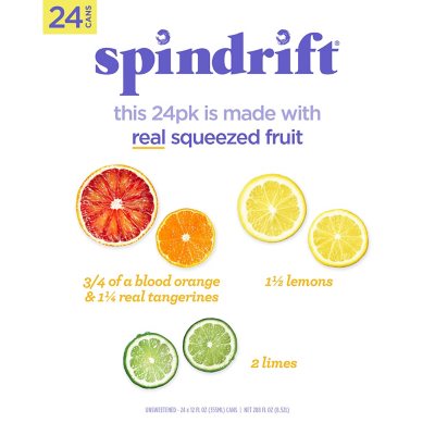 Spindrift Sparkling Water Variety Pack 12 fl. oz., 24 pk.