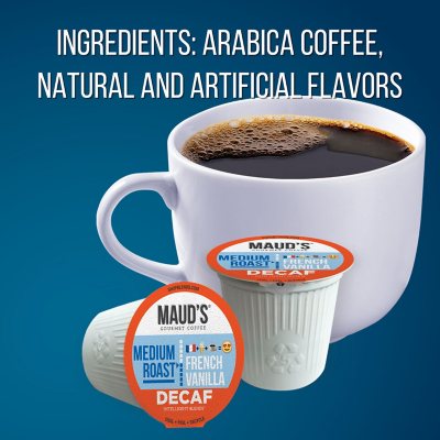 Maud's Decaf Gourmet Coffee Single Serve Cups, Variety Pack 72 ct.
