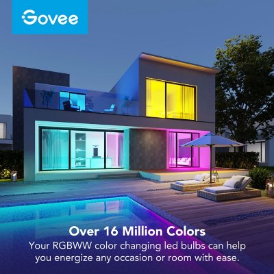 Govee Wi-Fi 1200LM RGBWW LED Bulb 4 pack