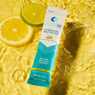 Liquid I.V. Hydration Multiplier Electrolyte Drink Mix, Lemon Lime, 30 ct.