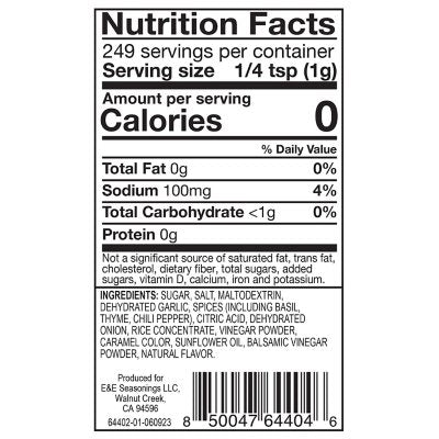 Elizabeth & Eleanor Sweet Balsamic Seasoning 8.8 oz.