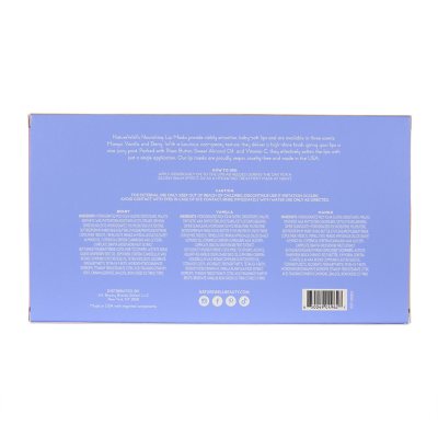 NatureWell Hydrating Lip Masks, Mango, Vanilla & Berry, 0.70 oz., 3 pk.