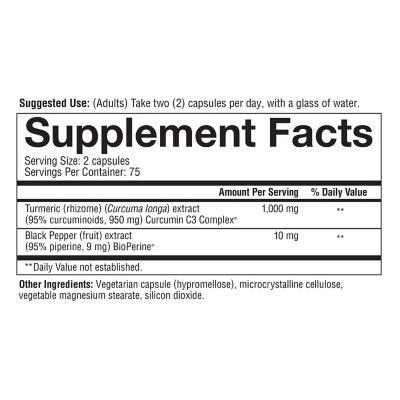 Youtheory Turmeric Extra Strength Capsules 150 ct.