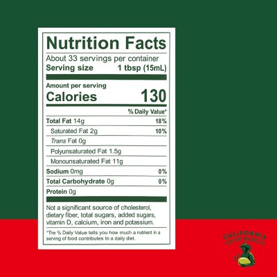 California Olive Ranch Extra Virgin Olive Oil, 16.9oz.