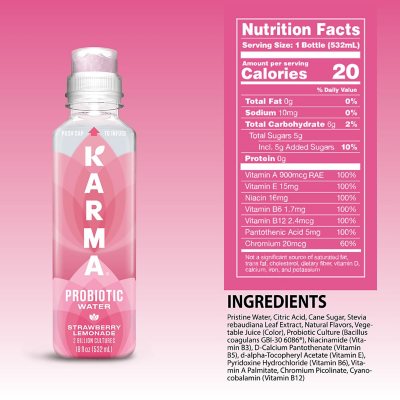 Karma Probiotic Water Variety Pack 18 fl. oz. 12 pk.