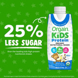 Orgain Kids 8g Protein Organic Nutritional Shake, Vanilla, 8.25 fl. oz., 12 pk.