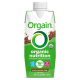 Orgain Organic Nutrition 16g Grass-Fed Protein Shake, Creamy Chocolate Fudge, 11 fl. oz., 12 pk.