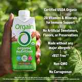 Orgain Organic Nutrition 16g Grass-Fed Protein Shake, Creamy Chocolate Fudge, 11 fl. oz., 12 pk.