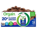 Orgain 20g Clean Protein Grass Fed Shake, Creamy Chocolate Fudge 11 fl. oz., 12 pk.