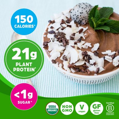 Orgain Organic 21g Plant-Based Protein Powder, Creamy Chocolate Fudge 2.74 lbs.